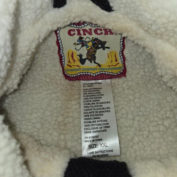 Cinch Men's Black Plaid Conceal Carry Wool Trucker Jacket MWJ1074004 2XXL Clean - Picture 3 of 16